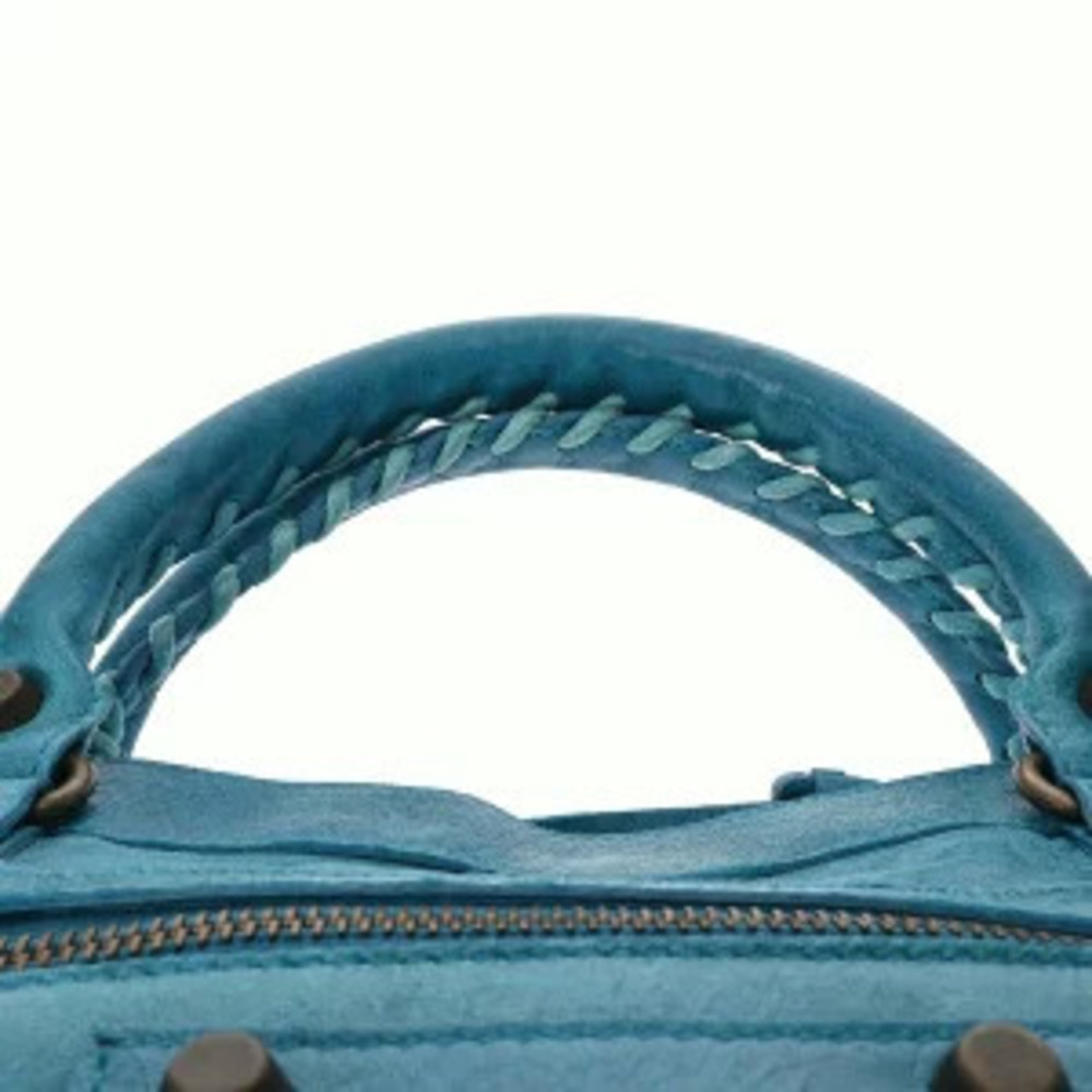 Balenciaga The First Blue Leather Handbag - Picture 4 of 9